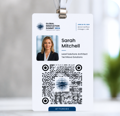 Event QR code mockup